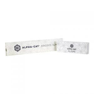 Alpha-Cat King Size Slim papers and Filter Tips- 10 packs